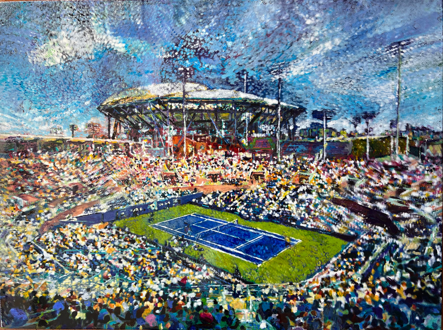 US Open Landscape - Original Painting - 36" x 48" - Oil on Canvas and Polymer