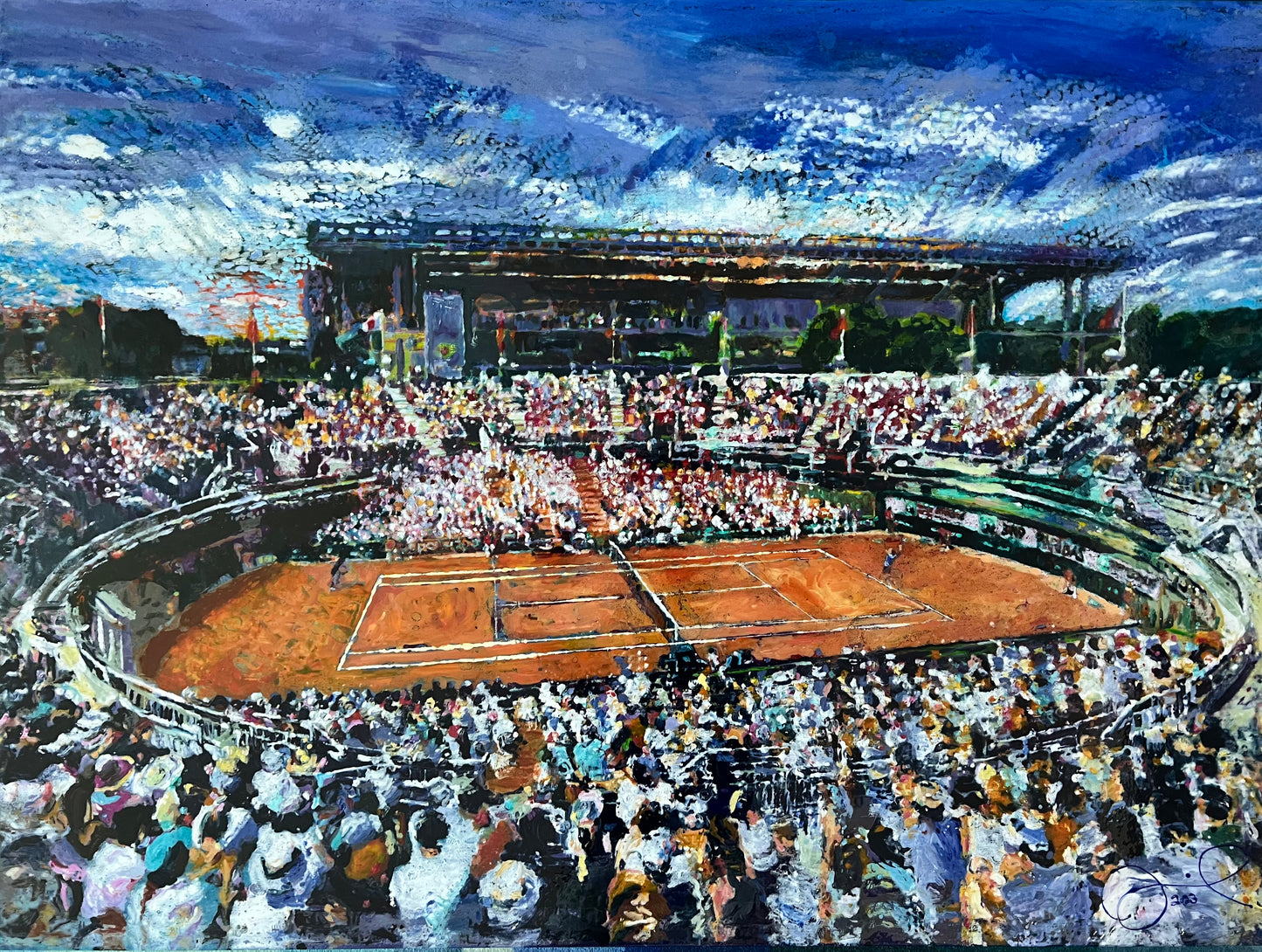 French Open Landscape - Original Painting - 36" x 48" - Oil on Canvas and Polymer