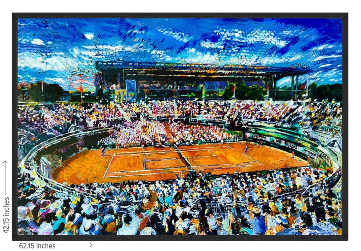 French Open Landscape - Framed Acrylic Reproduction