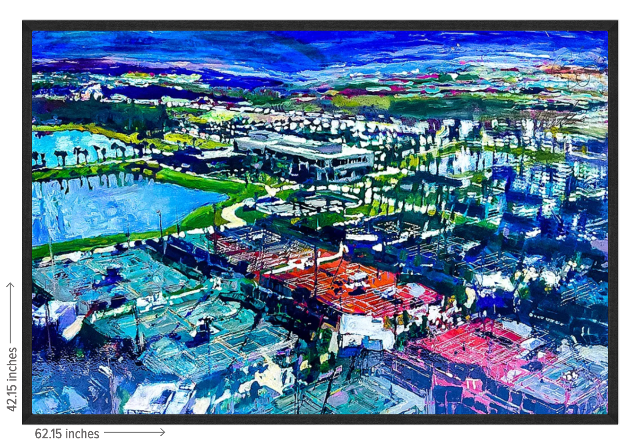 USTA National Campus Signature Landscape - Framed Acrylic Reproduction