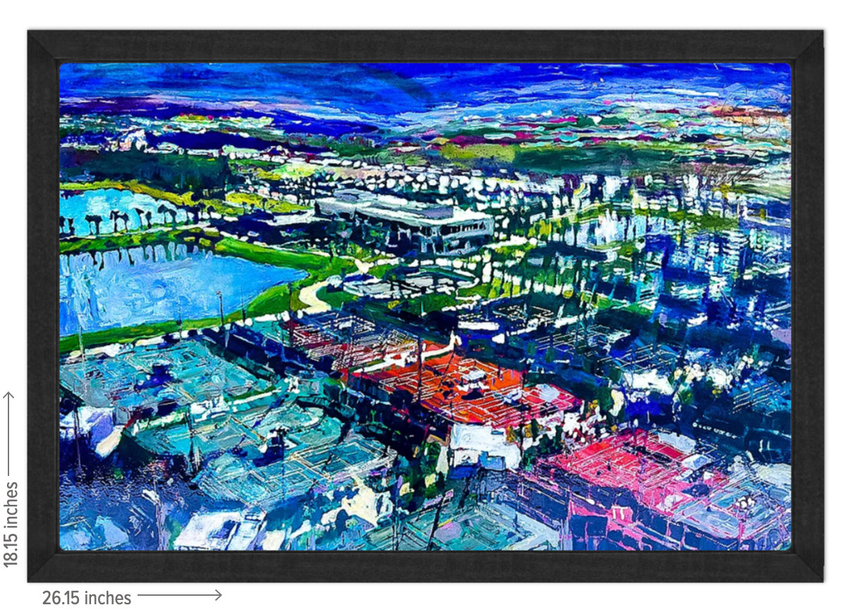 USTA National Campus Signature Landscape - Framed Acrylic Reproduction