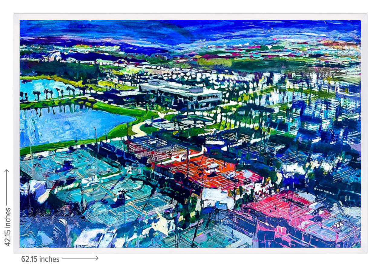 USTA National Campus Signature Landscape - Framed Acrylic Reproduction