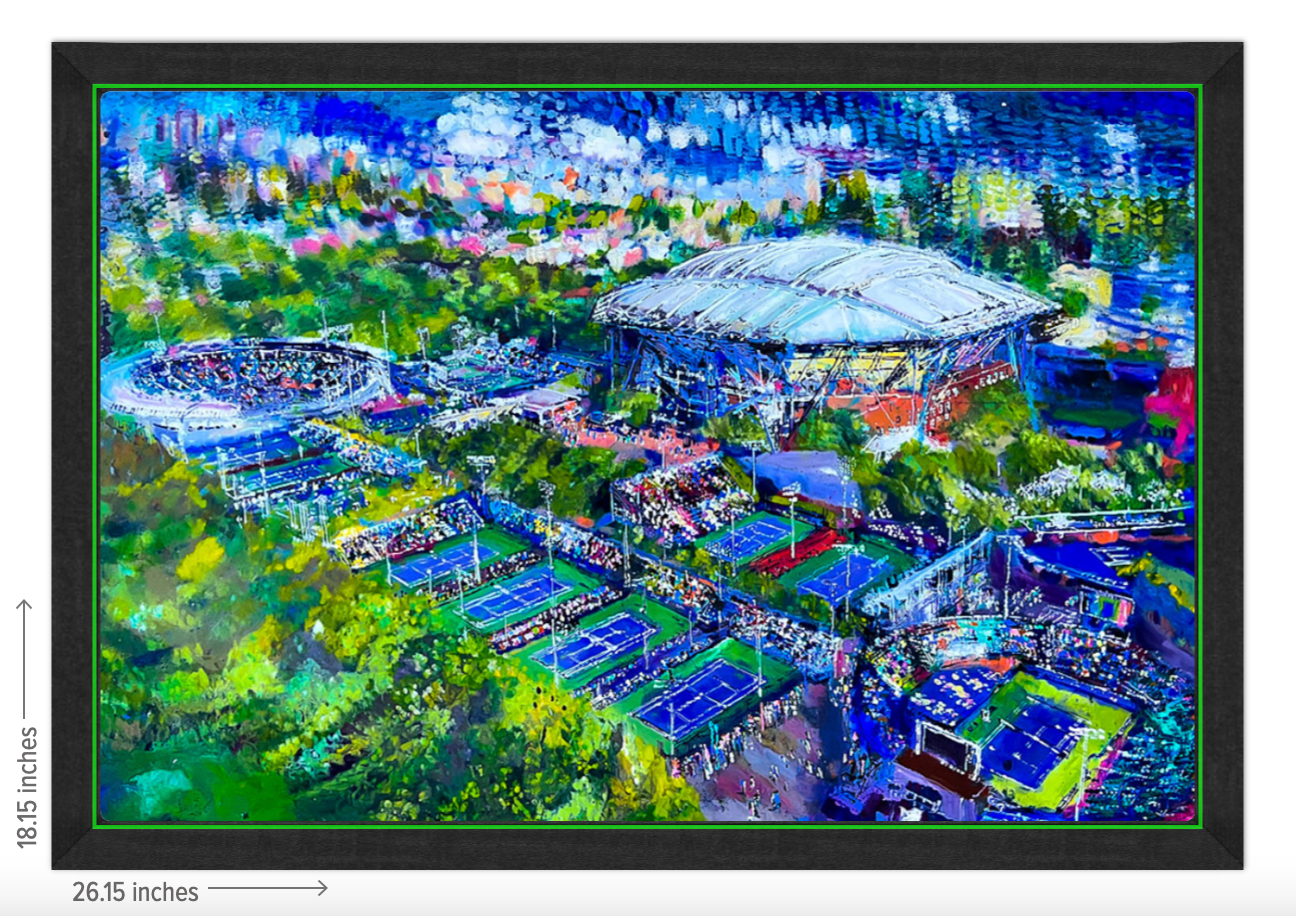 US Open Aerial Landscape - Framed Acrylic Reproduction